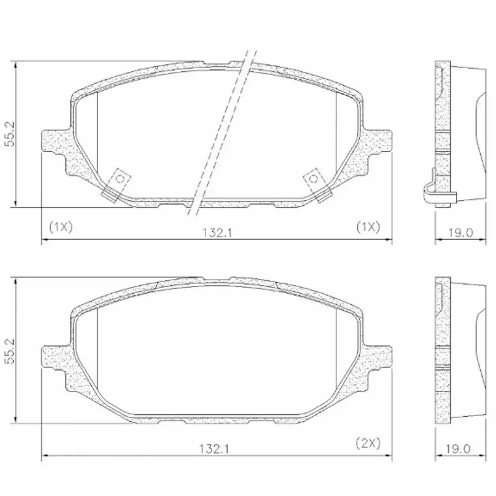 PASTILHA FREIO DIANTEIRA TRACKER 1.0 12V 2020/