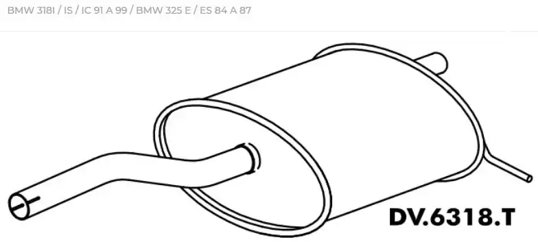 SILENC TRAS BMW 318I IS IC 91/
