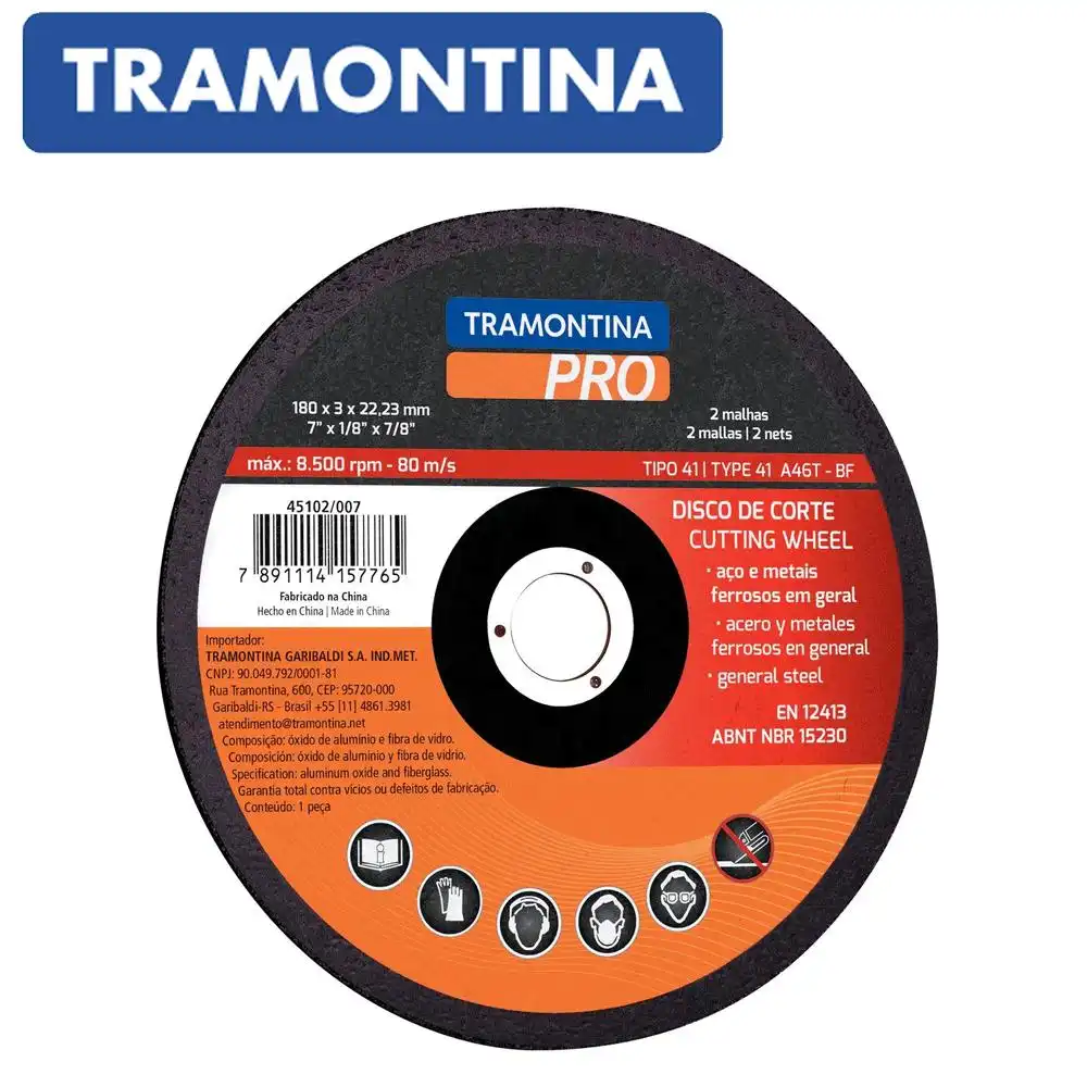 DISCO CORTE AÇO/METAIS FERROSOS 4.1/2 POL