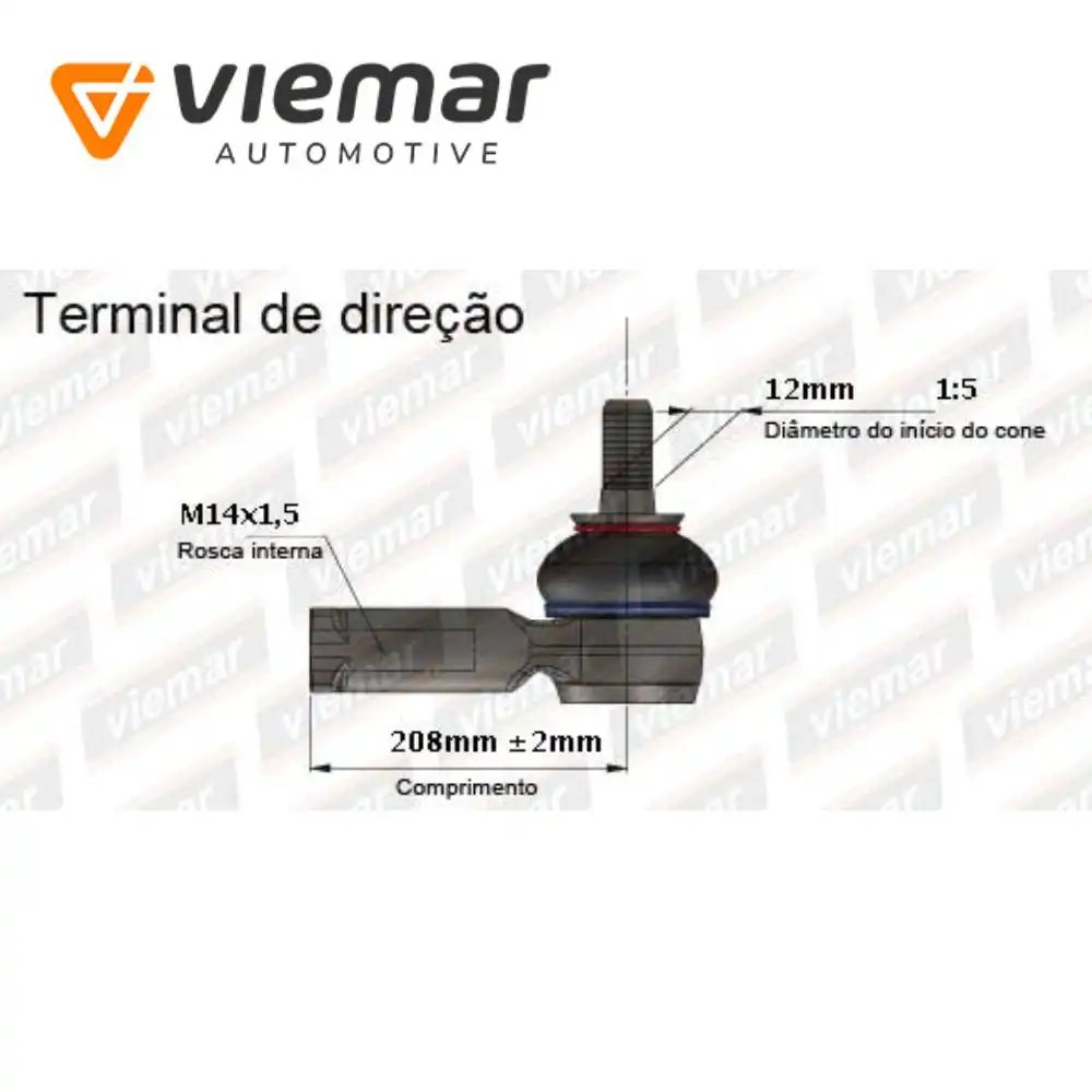 PONTEIRA DIRECAO RENAULT DUSTER 2021 A 2024 ESQ