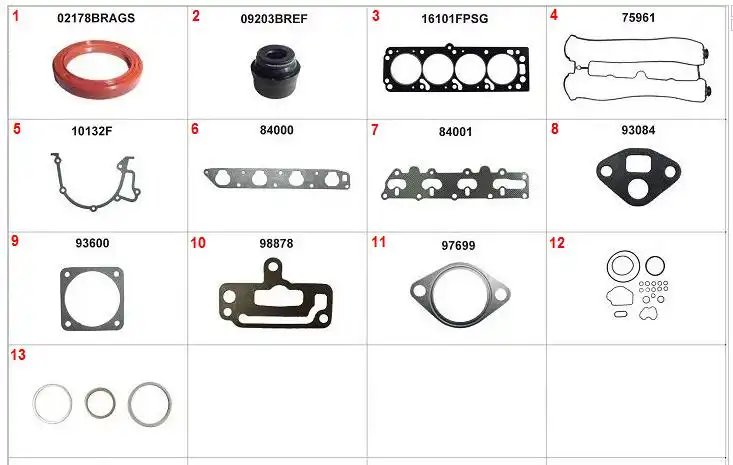 JUNTA MOTOR VECTRA 2.0 16V 97/ C/RETENTOR (SUPERIOR)