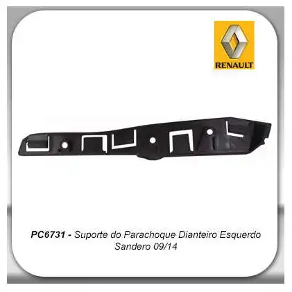 GUIA PARACHOQUE DIANT RENAULT SANDERO 2009 A 2014 DIR