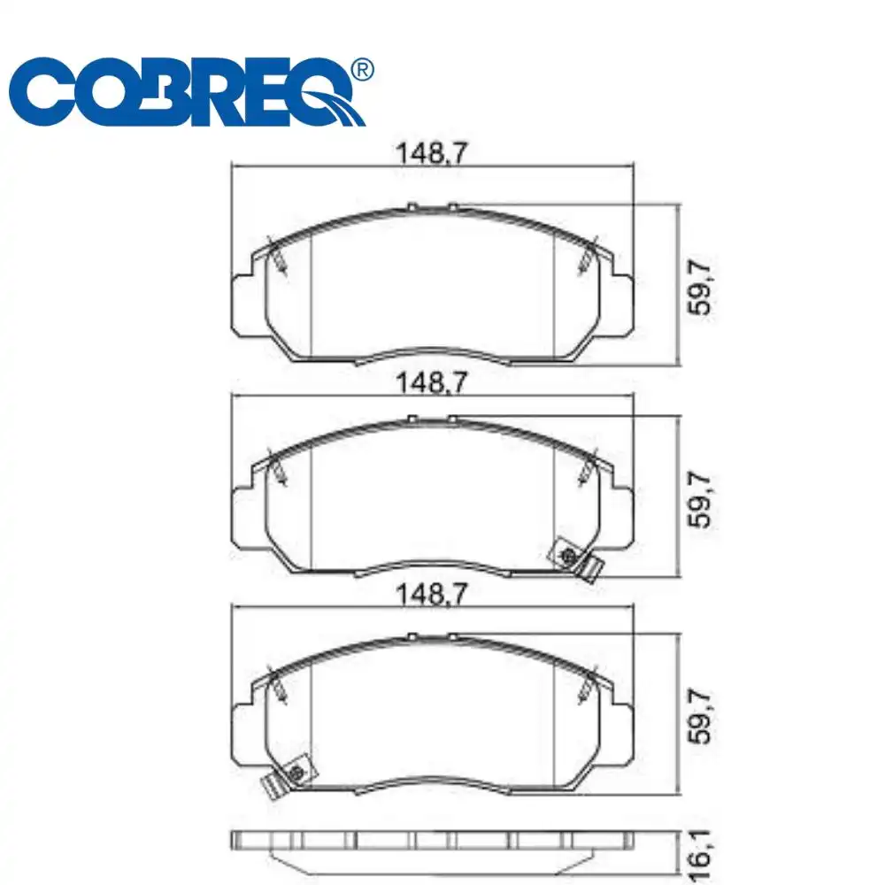 PASTILHA FREIO DIANTEIRA HONDA NEW CIVIC 2.0 2013/