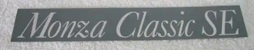 EMBLEMA FRISO LATERAL MONZA CLASSIC SE 91/