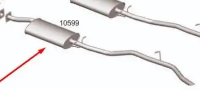 SILENCIOSO TRASEIRO S10 2.2 1995 A 2000 CABINE SIMPLES