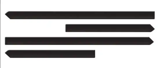 FRISO LATERAL NEW FIESTA 11/ 4PTS PRETO