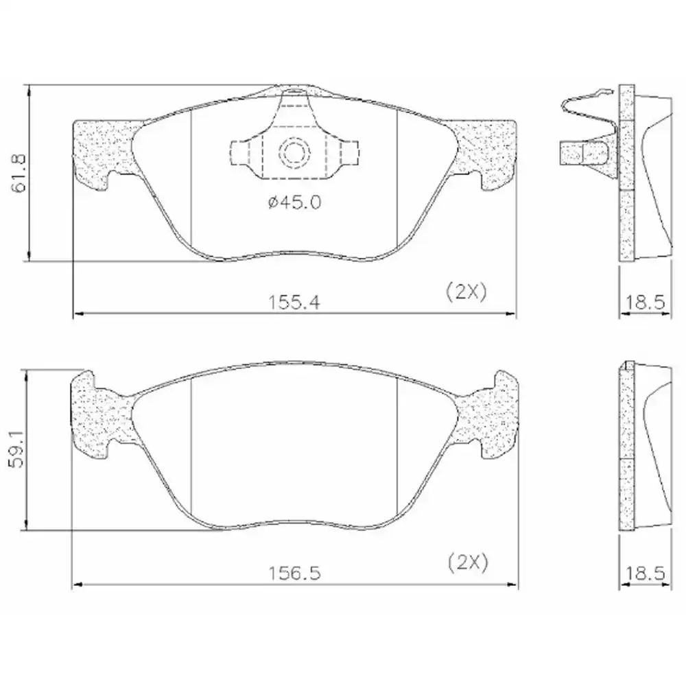 PASTILHA FREIO DIANTEIRA FIAT IDEA ADVENTURE 1.8 2010/ SISTE