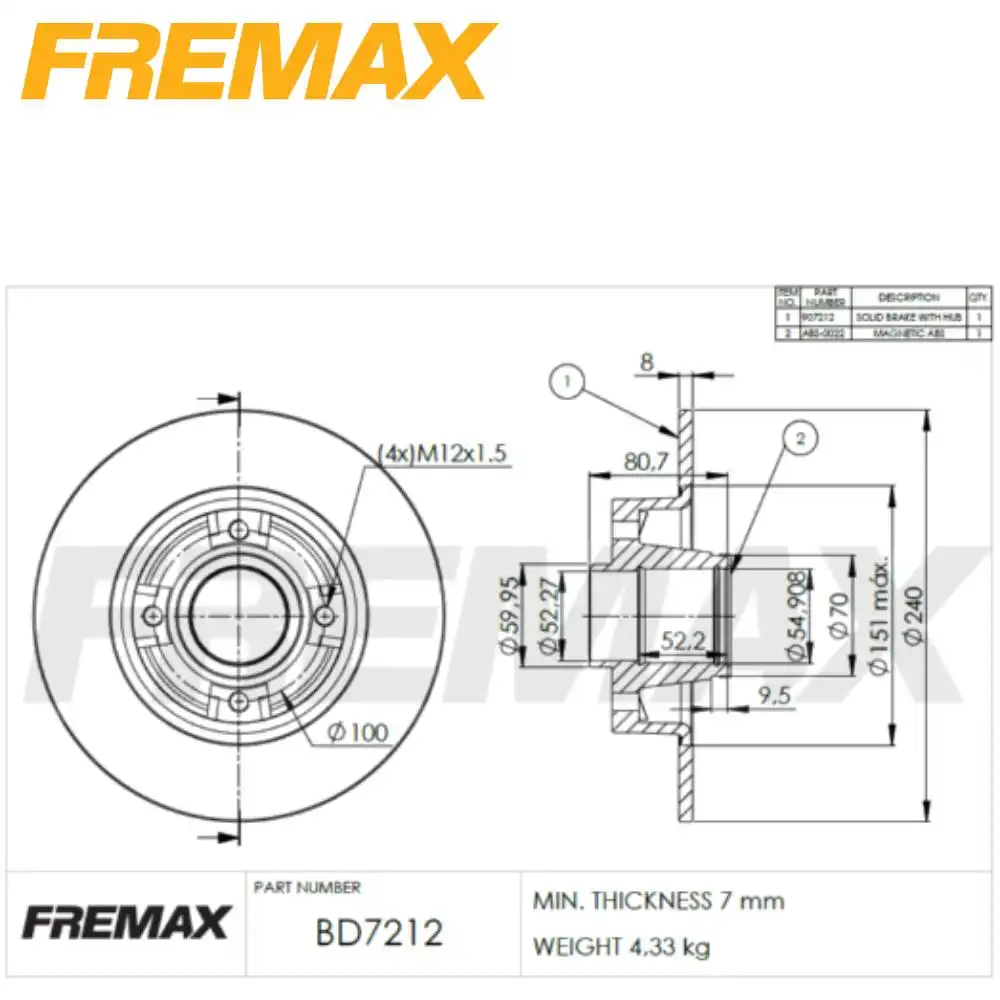 DISCO FREIO TRAS RENAULT MEGANE 1.6 1997 A 2012