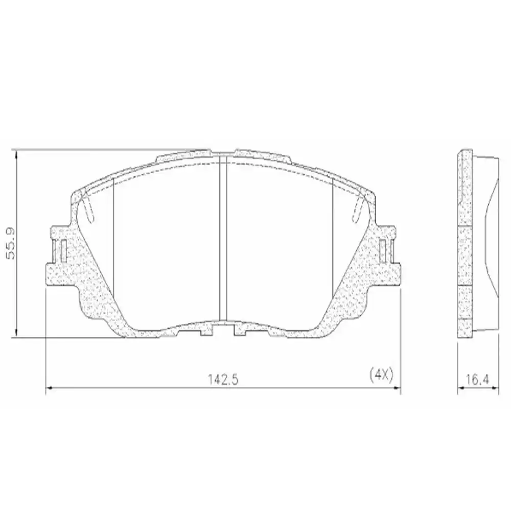 PASTILHA FREIO DIANTEIRA TOYOTA COROLLA CROSS 2021 EM DIANTE