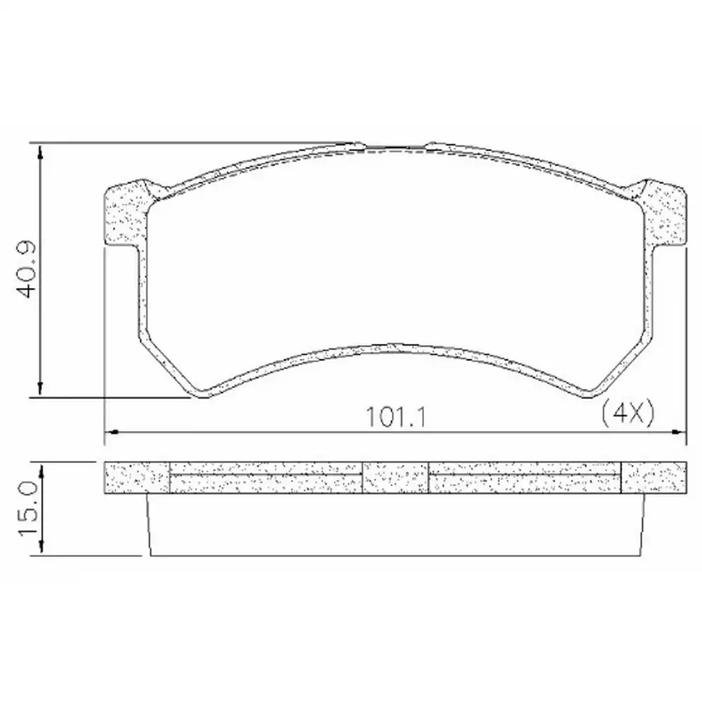 PASTILHA FREIO DIANTEIRA KWID 1.0 12V 2017 A 2025 DISCO SOLI