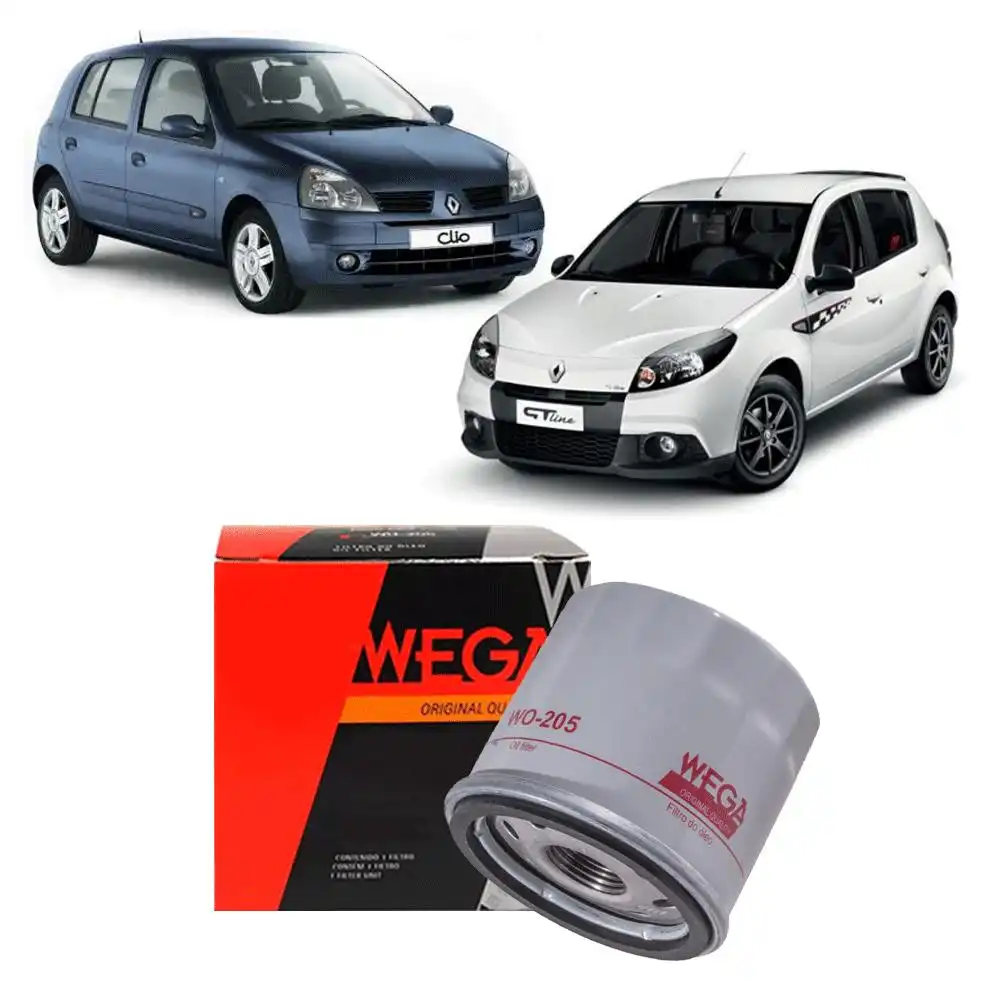 FILTRO OLEO MOTOR RENAULT CLIO 1.0 16V 2000/