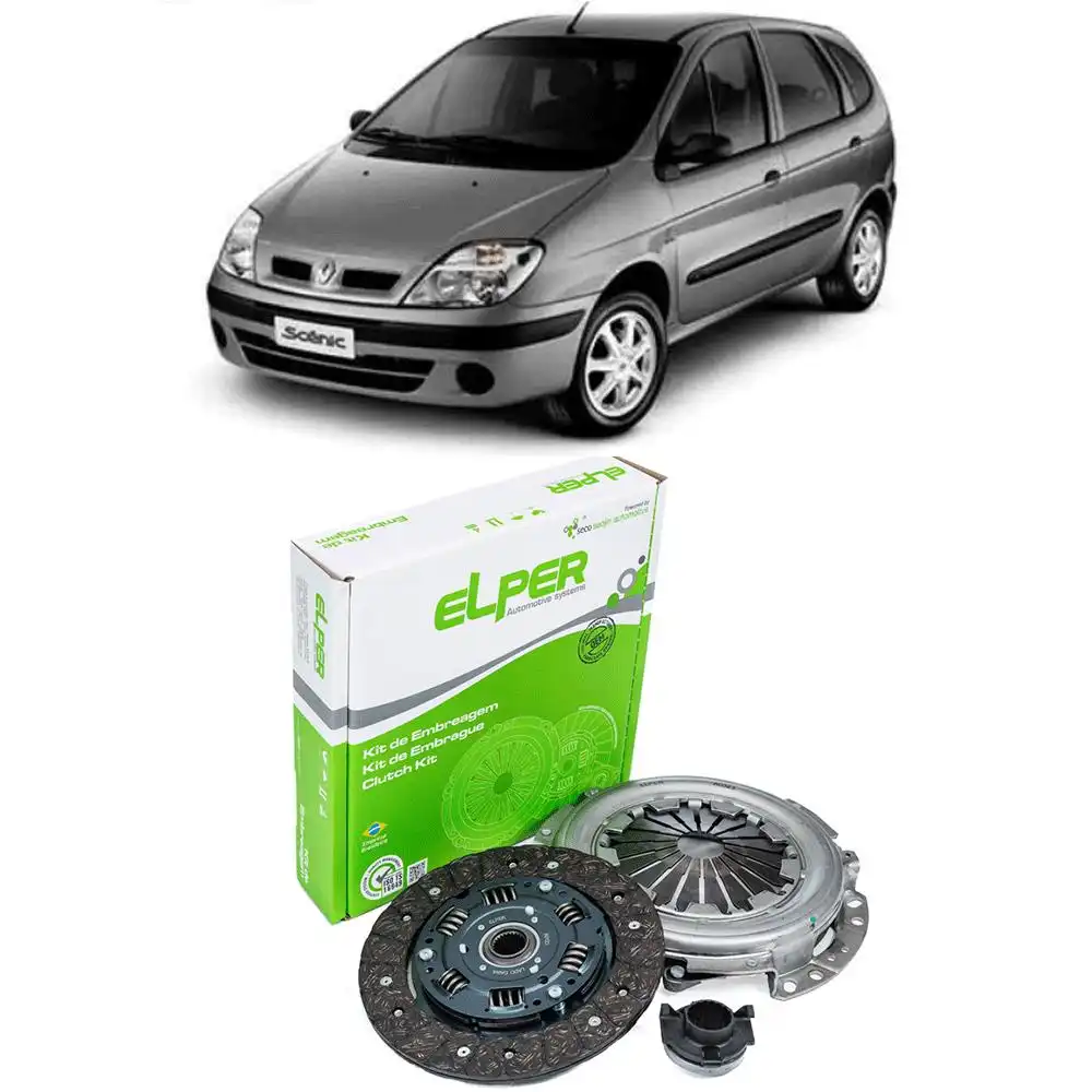KIT EMBREAGEM RENAULT CLIO 1.6 16V 1999 A 2008 COM ROLAMENTO