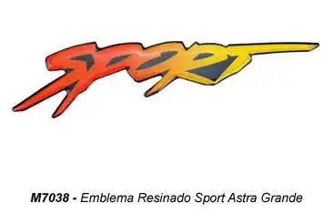 EMBLEMA ADESIVO "SPORT" ASTRA GRANDE