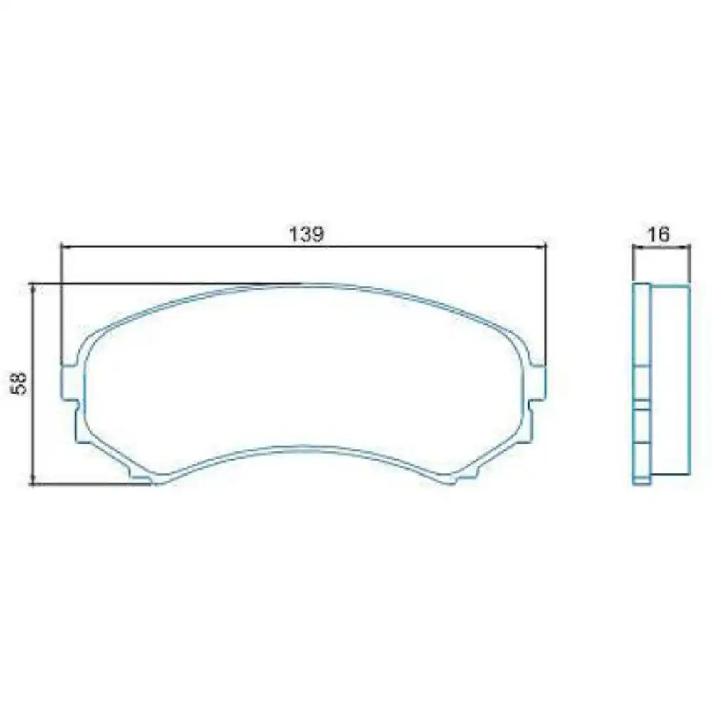 PASTILHA FREIO DIANTEIRA PAJERO FULL 2002/ SISTEMA AKEBONO