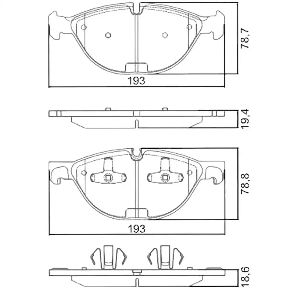 PASTILHA FREIO DIANT CITROEN C4 PICASSSO 1.6 2015 A 2018 CER