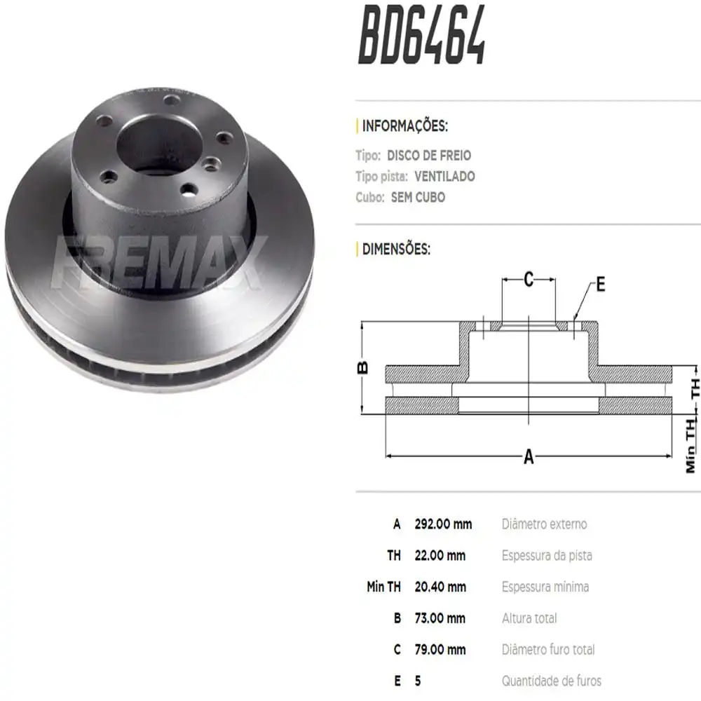 DISCO FREIO DIANTEIRO BMW 320 2005 A 2011