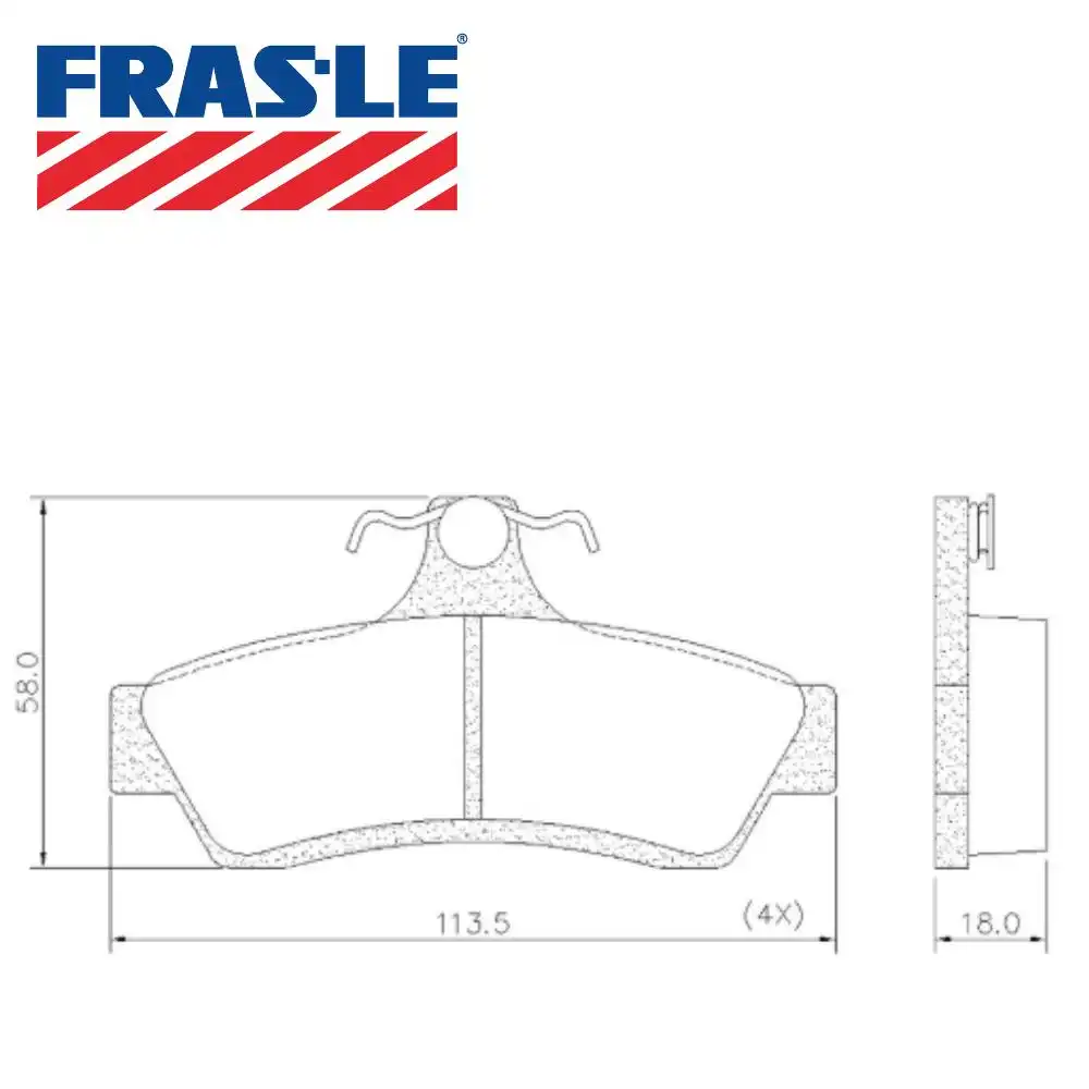 PASTILHA FREIO TRASEIRA OMEGA CD 3.8 V6 AUSTRALIANO 1999/