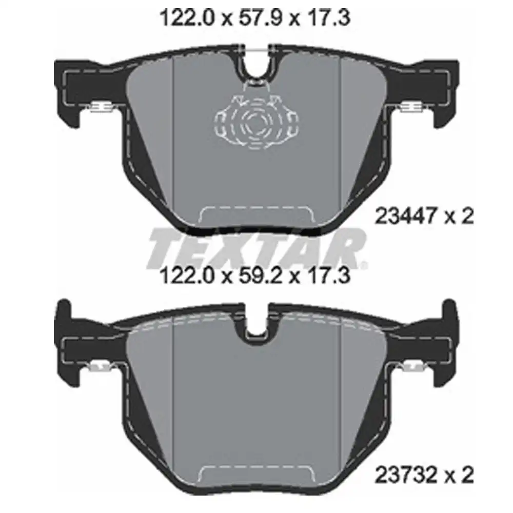 PASTILHA FREIO TRASEIRA BMW X5 F15 F85 2014/