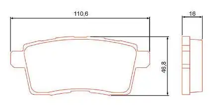 PASTILHA FREIO TRASEIRA EDGE 3.5L V6 2008 A 2010