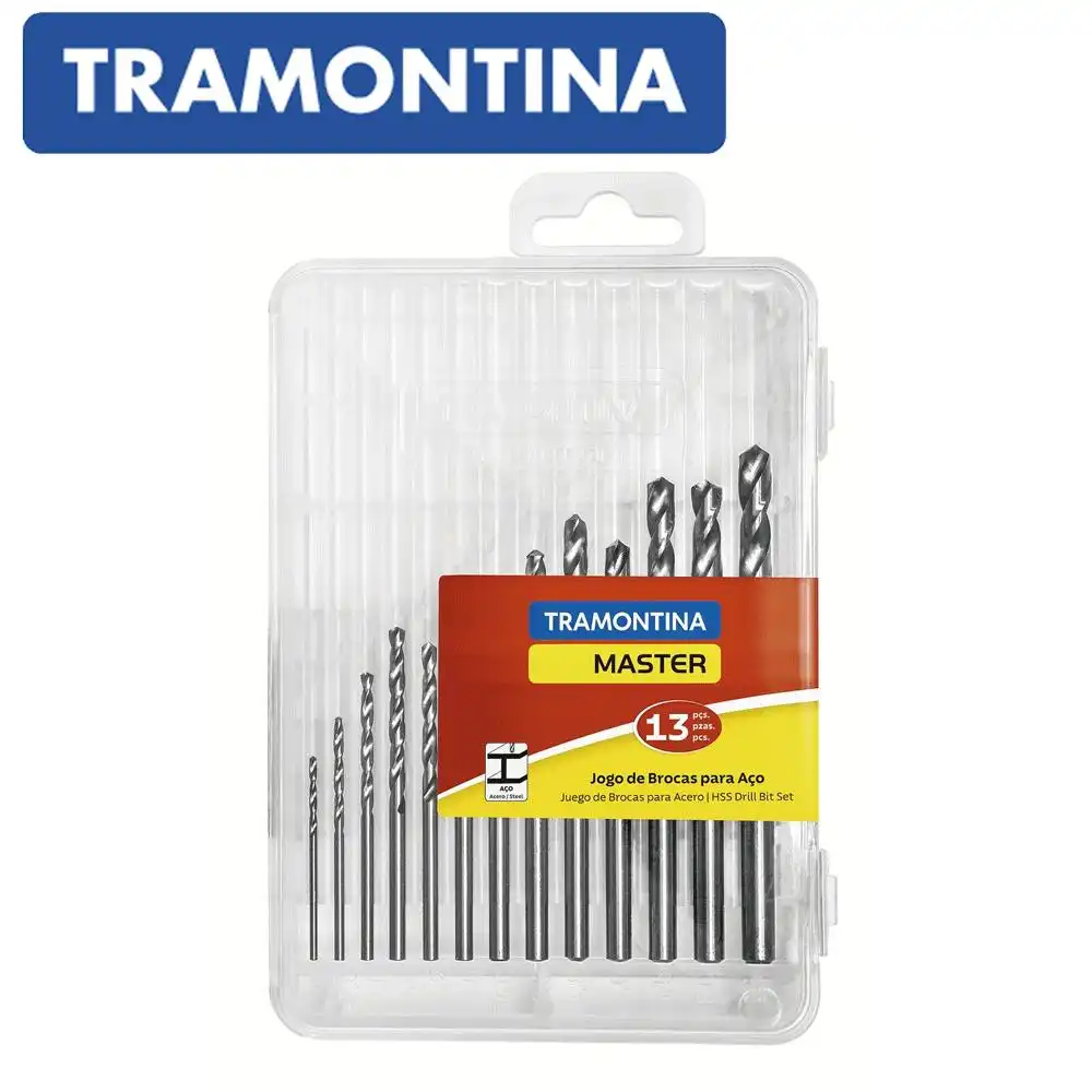 JOGO BROCA HSS PARA ACO 13 PEÇAS