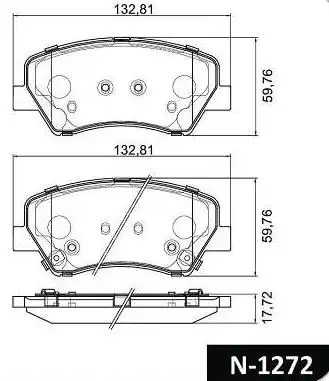 PASTILHA FREIO DIANTEIRA SANTA FE 3.3 V6 2013 ACIMA