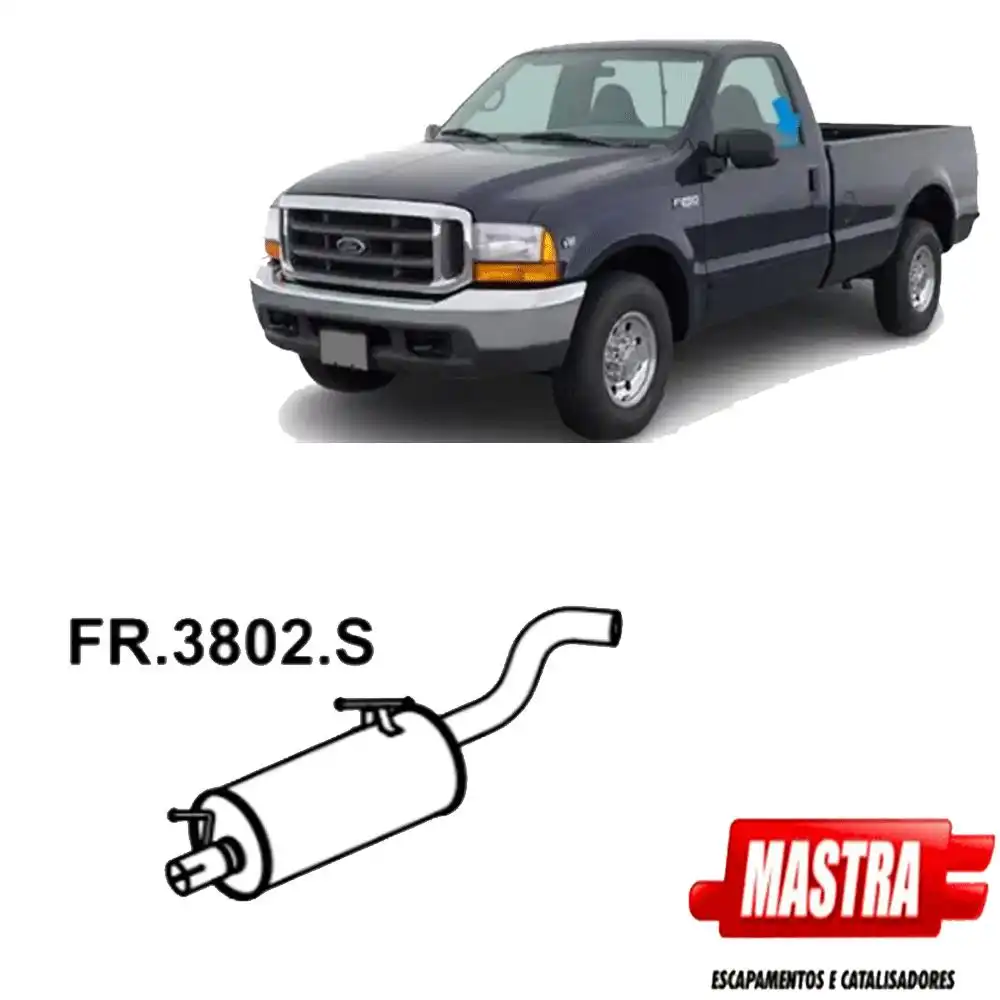 SILENCIOSO INTERMEDIARIO F-250 MWM DIESEL 1998 A 2003