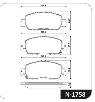 PASTILHA FREIO DIANTEIRA HONDA CIVIC 1.5 2.0 2017 A 2019