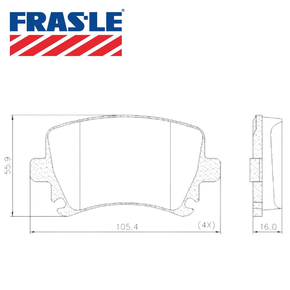 PASTILHA FREIO TRASEIRA AUDI A3 2.0 2006 A 2014