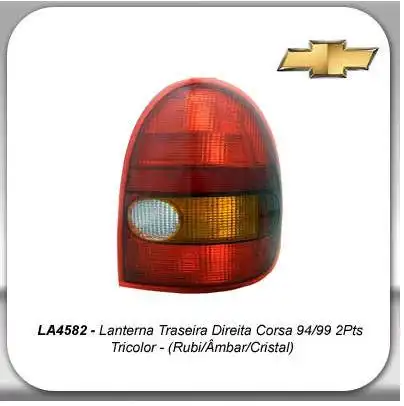 SINAL TRAS CORSA 94/99 2PTS DIR TRICOLOR