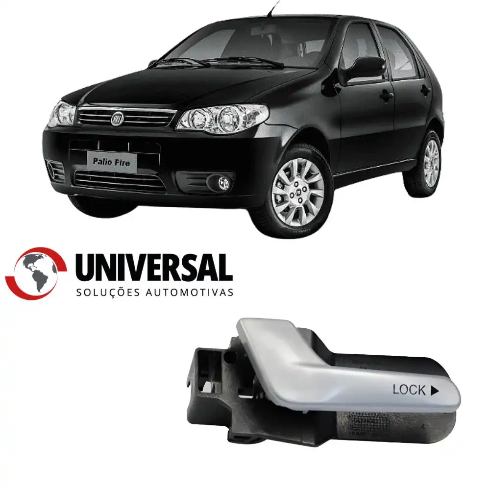 MACANETA INT PALIO 2008 A 2012 TRASEIRA DIREITA PRATA