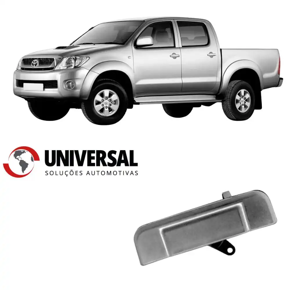 MACANETA TAMPA TRAS TOYOTA HILUX 05/ CROMADO S/CHAVE