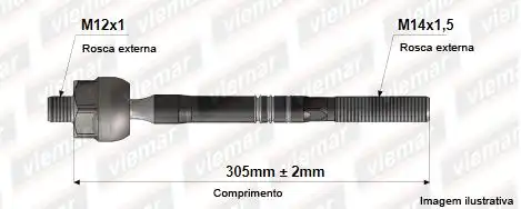 BARRA AXIAL RENAULT CLIO 00/ KANGOO 98/ MANUAL