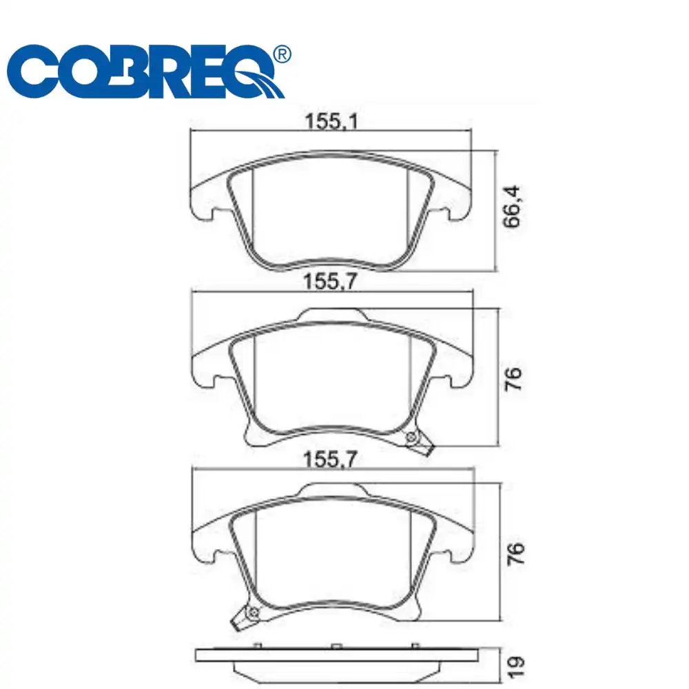 PASTILHA FREIO DIANTEIRA FUSION 2013/