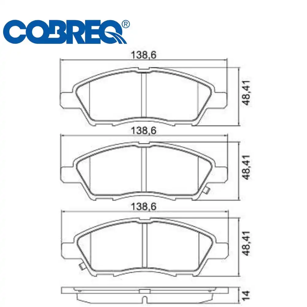 PASTILHA FREIO DIANTEIRA NISSAN MARCH 1.0 1.6 16V 2012/
