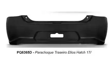 PARACHOQUE TRAS TOYOTA ETIOS HATCH 2017 EM DIANTE
