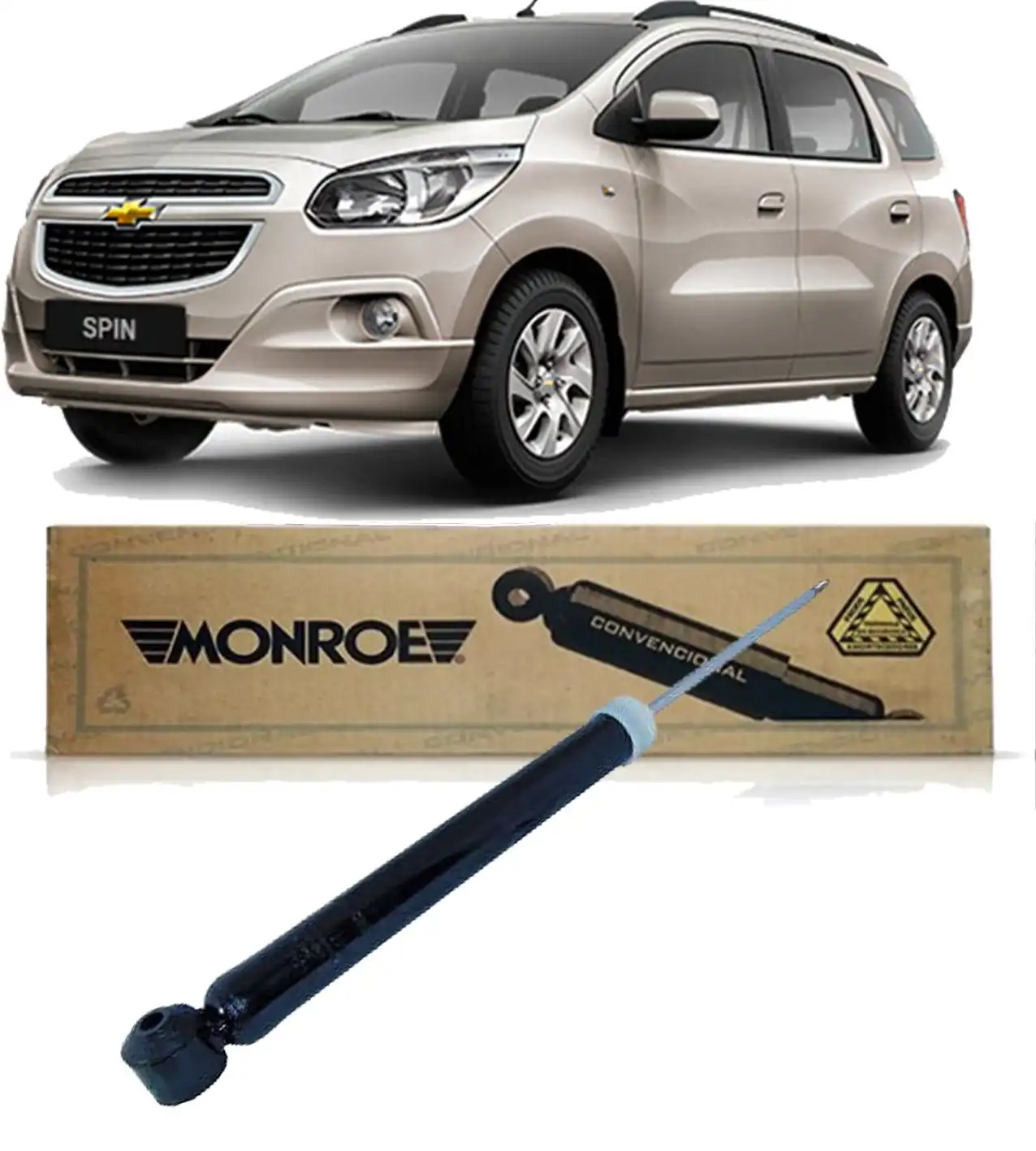 AMORTECEDOR TRASEIRO SPIN 2013 A 2020