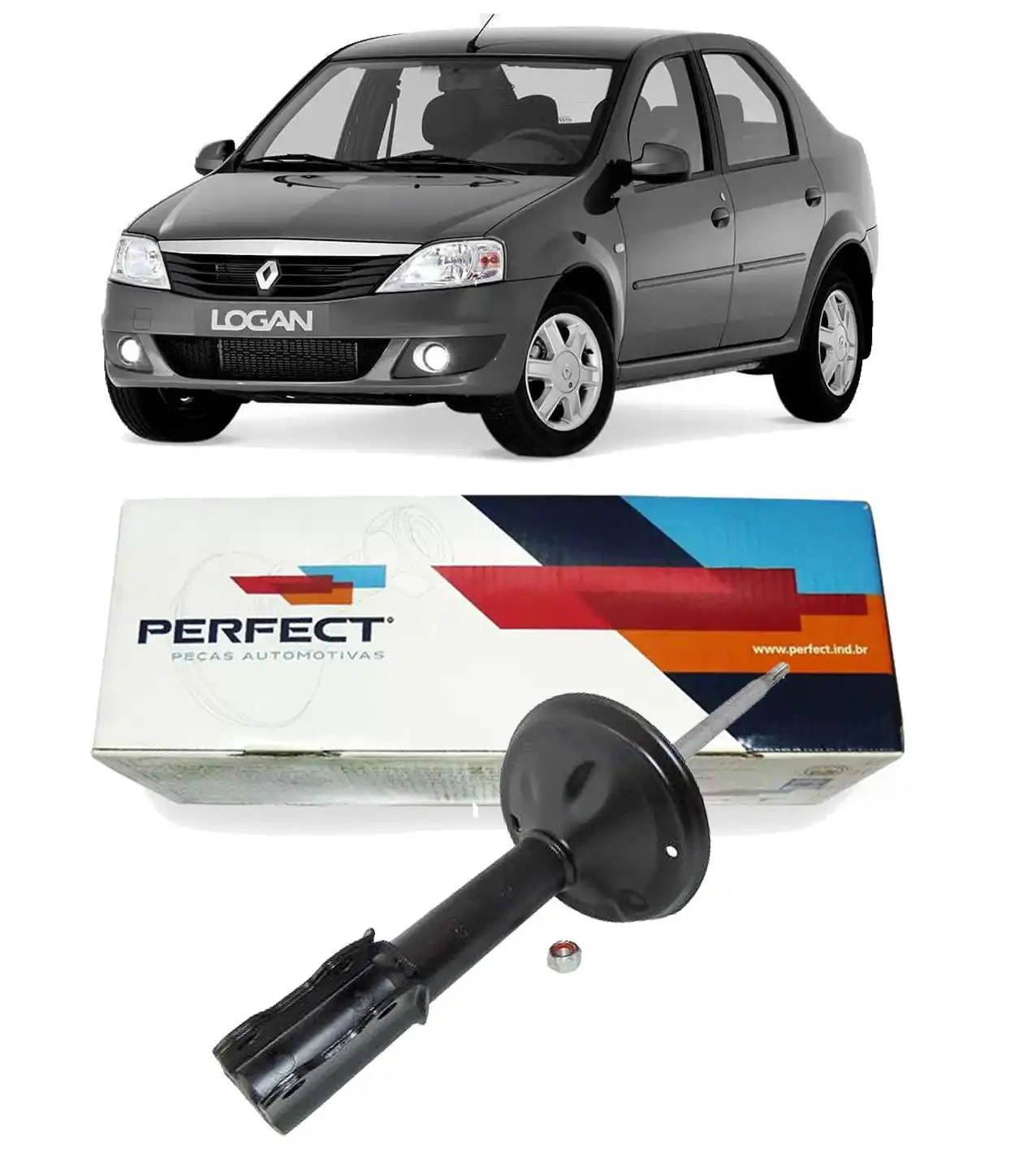 AMORTECEDOR DIANTEIRO RENAULT LOGAN 2007 A 2013