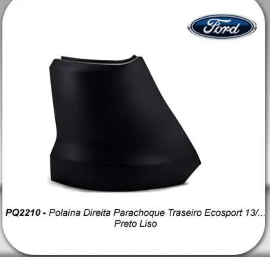 POLAINA TRAS  ECOSPORT 2013/.. DIR PRETO LISO