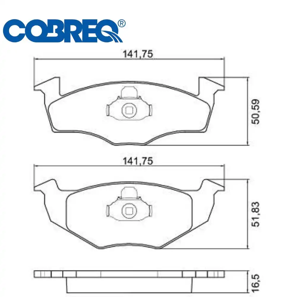PASTILHA FREIO DIANTEIRA GOLF 1.8 2.0 1995/