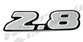 EMBLEMA ADESIVO "2.8" S-10 00/ TAMPA TRAS