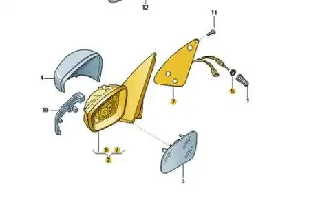 ESPELHO EXT GOL GER VII 17/ DIR