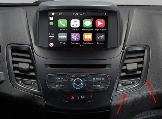 GRADE VENT INT NEW FIESTA 14/ (CENTRAL DIR)