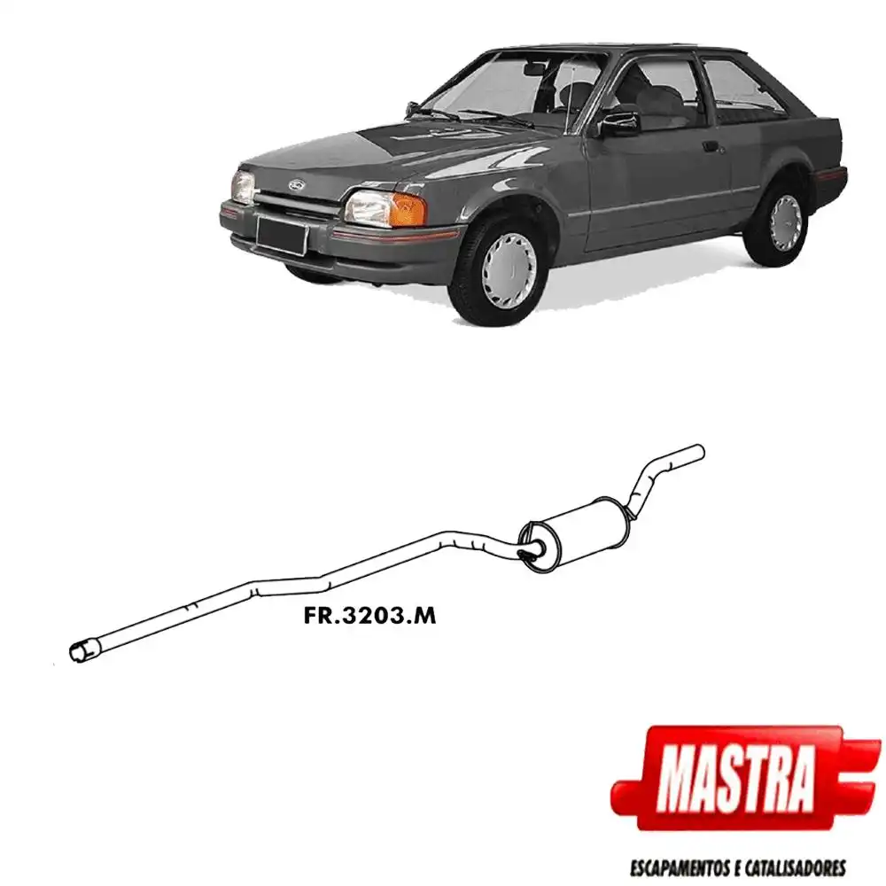 SILENCIOSO INTERMEDIARIO ESCORT 1986 A 1989