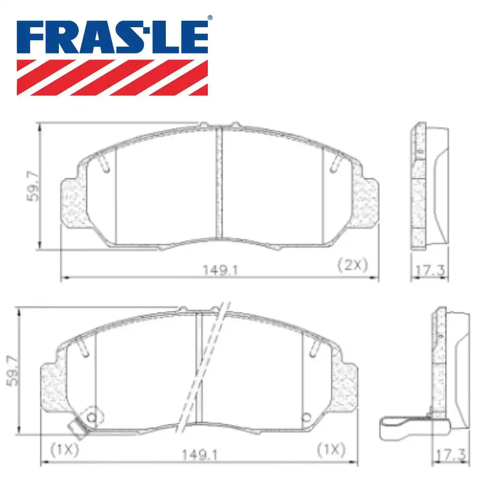 PASTILHA FREIO DIANTEIRA HONDA NEW CIVIC 2.0 2013/ CERAMICA
