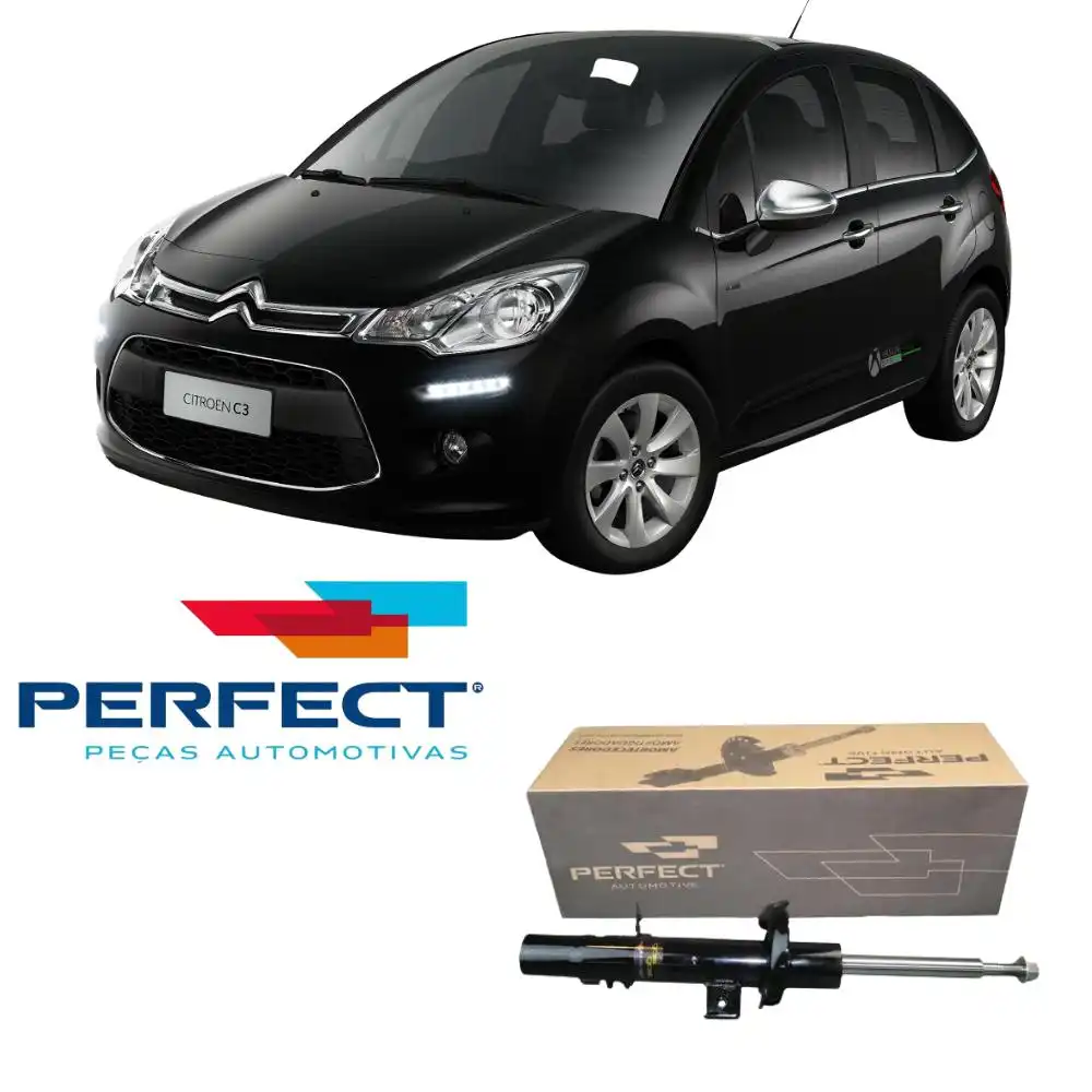 AMORTECEDOR DIANTEIRO CITROEN C3 2002 A 2012 DIREITO