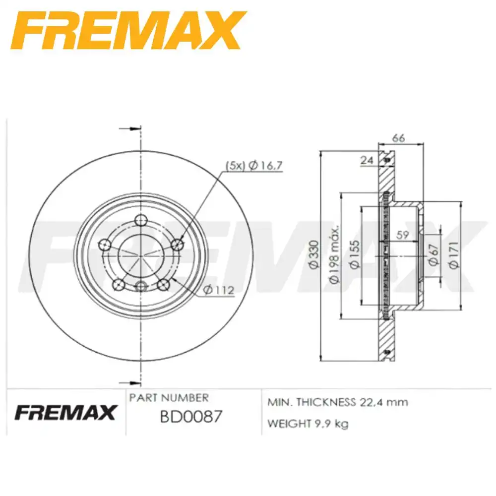 DISCO FREIO DIANTEIRO BMW X3 2.0 16V 2018 ACIMA VENTILADO