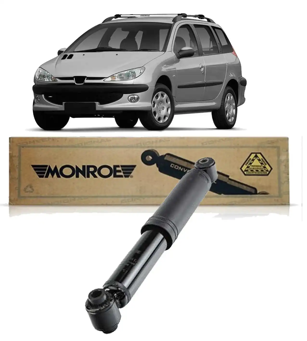 AMORTECEDOR TRASEIRO PEUGEOT 206 SW 2005 A 2009