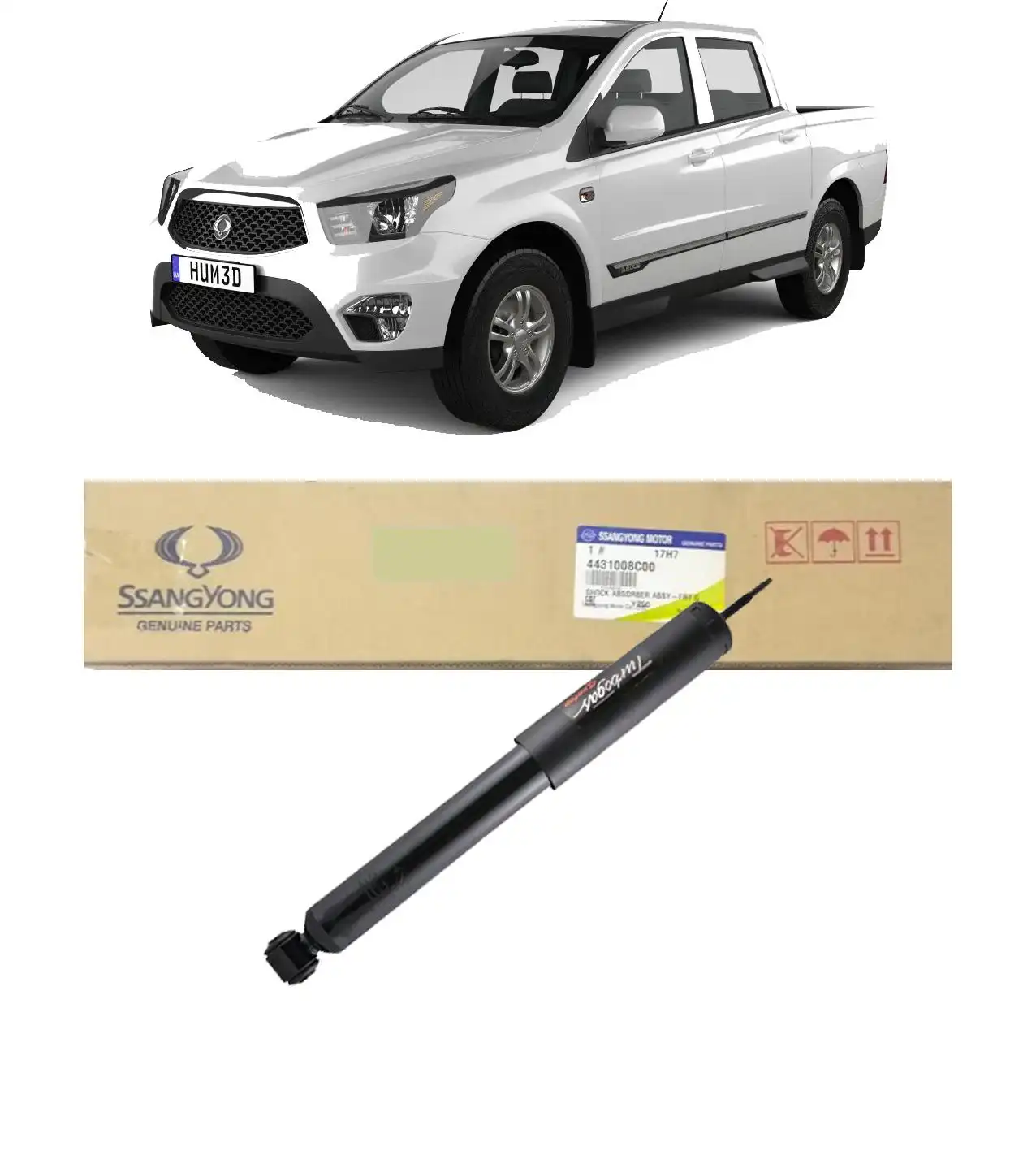 AMORTECEDOR TRASEIRO SSANGYONG NEW ACTYON 2013