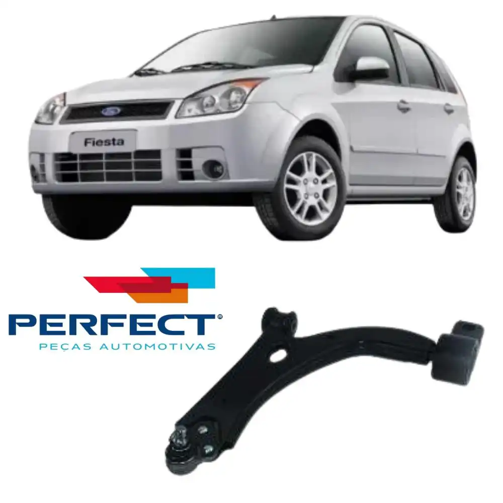 BANDEJA DIANTEIRA FIESTA 2003 A 2008 ESQUERDA COM PIVO