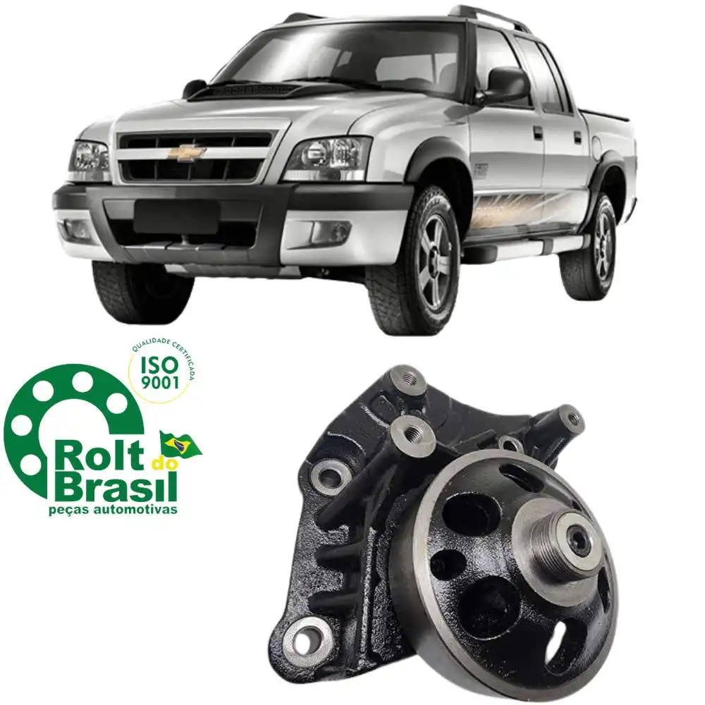 SUPORTE POLIA VISCOSA S-10 2.8 16V 2010 ACIMA COM ROLAMENTO